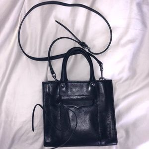 Black Rebecca Minkoff Small MAB Side Zip Satchel